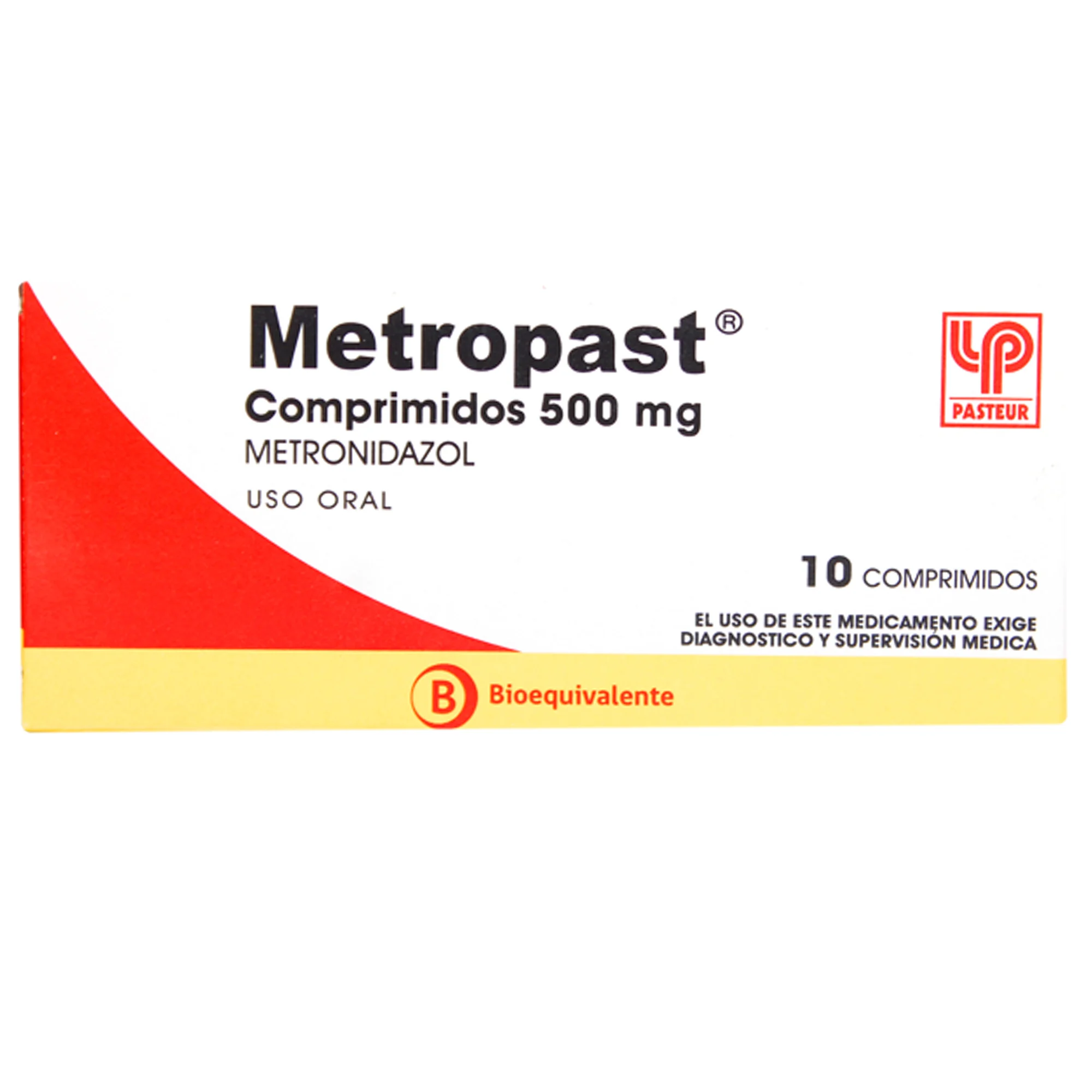 Metropast, Metronidazol 500 mg x 10 Comprimidos – Farmacias Valdivia