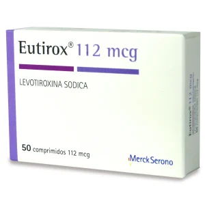 Eutirox 112, Levotiroxina 112 mcg x 50 Comprimidos