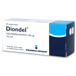 Diondel Flecainida Acetato 100 mg 50 Comprimidos