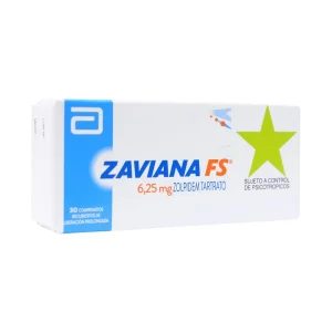 Zaviana FS, Zolpidem 6,25 mg x 30 Comprimidos