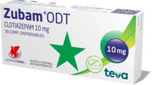 Zubam ODT, Clotiazepam 10mg x 30 Comprimidos Dispersables
