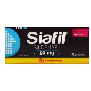 Siafil (Be), Sildenafil 50 mg x 6 Comprimidos Recubiertos