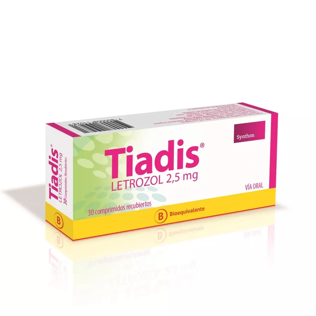Tiadis (Be), Letrozol 2.5mg x 30 Comprimidos Recubiertos