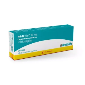 Mirtavitae (Be), Mirtazapina 15mg x 30 Comprimidos Recubiertos